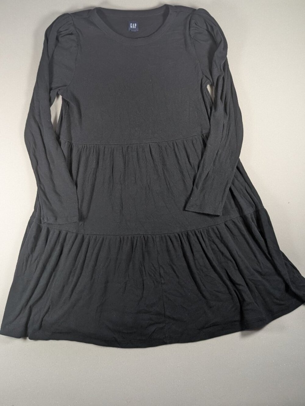 Women's Gap LS Black Crewneck Dress Size XL